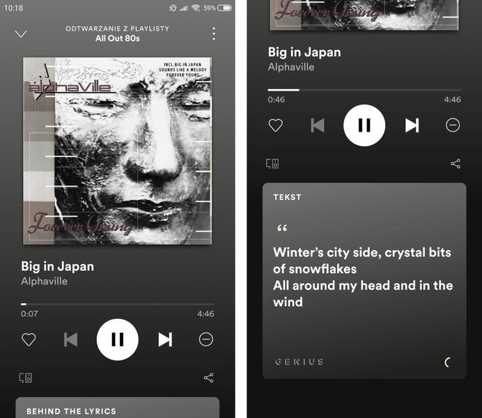 Teksty piosenek Spotify
